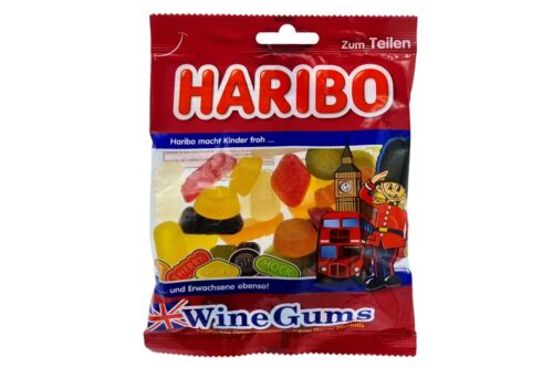 5x bags genuine Haribo Wine Gums gummy candy 🍬 TRACKED SHIPPING ✈ - 第 1/2 張圖片