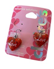 Claire's Sensitive Solutions Hearts Pierced Earrings Pair NEW