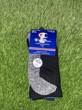 CHAMPION MENS MEMORY CUSHION CREW SOCKS 3 PACK MULTICOLOR SIZE 6-12 NWT