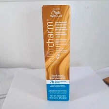 WELLA Color Charm Demi Permanent Cream Hair Color 7N Medium Neutral Blonde 2oz