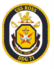 5" USS ROSS MILITARY ARMED FORCES STICKER DECAL USA MADE