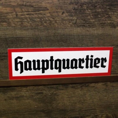 OLDSCHOOL-ROAD-SIGN O.R.S. Schild Hauptquartier Haus Hobby Deko Hinweisschild Warnschild 34x10cm Wehrmacht