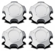 New Set Silver Center Hub Caps That Fit 2003-2007 Toyota Land Cruiser 18 Wheels