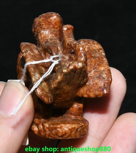 Statue personne 1,7Hongshan Culture Hetian Jade sculpture oiseau faucon aigle peuple boutiques