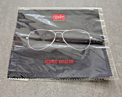Ray-Ban Reinigungstuch/Putztuch/Mikrofasertuch Iconic Aviator 18x15cm Original