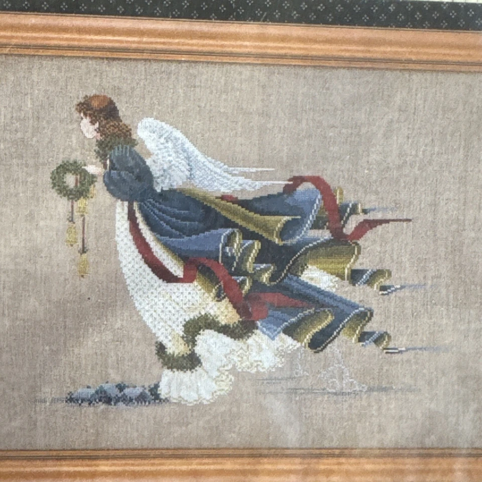 Lavender & Lace Victorian Designs Angel Of Freedom Cross Stitch Pattern NEW - Image 2 of 4