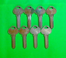 CORBIN RUSSWIN ORIGINAL KEY BLANKS   H6    6 PIN, LOT OF (8),  LOCKSMITH,NO LOGO