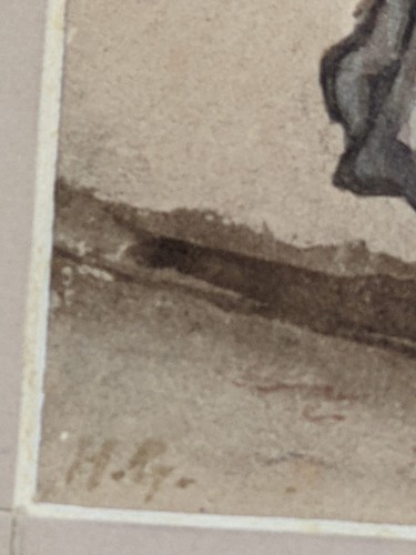 Antique Victorian Original watercolour painting by Ernest Henri Griset 1843-1907 - Picture 5 of 19