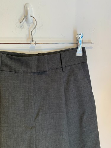 Massimo Dutti Culottes bermuda shorts UK 8 10 US4 wide pleat grey wool tailored - Picture 4 of 9