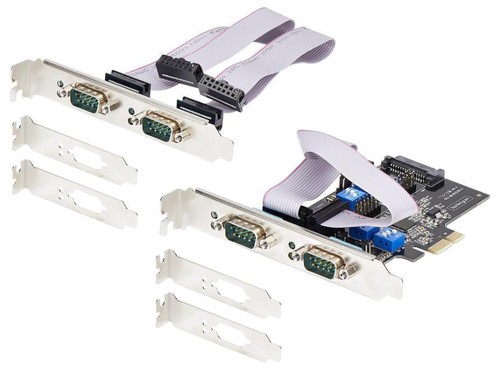 4 Port Rs232/Rs422/Rs485 Db9 Série Pci-Express Adaptor Carte Avec 16C1050 Uart - Photo 6/6