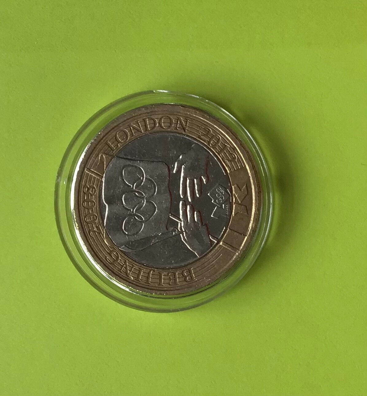 Rare Beijing 2008 To London 2012 Olympic Handover 2 Pound Coin rare-beijing-2008-to-london-2012-olympic-handover-2-pound-coin