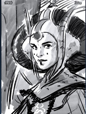 [DIGITAL CARD] Topps Star Wars - Queen Amidala Phantom Menace 22 W1 - Sketch