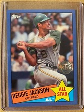 REGGIE JACKSON 2020 Topps 1985 All-Stars BLUE parallel #85AS5  Oakland Athletics