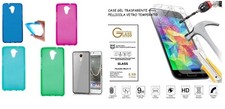 Custodia per WIKO U FEEL PRIME (5.0) Cover GEL TPU + PELLICOLA vetro TEMPERATO