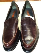 Gorgeous Miu Miu Women's Leather Shoes Heels Sz. 40.5 US Sz. 9.5 Italy