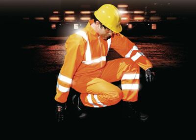 HONEYWELL Ne-Hon 6 ORANGE HI VIZ EINWEG-KESSELANZUG OVERALL EN471 EINZWECK