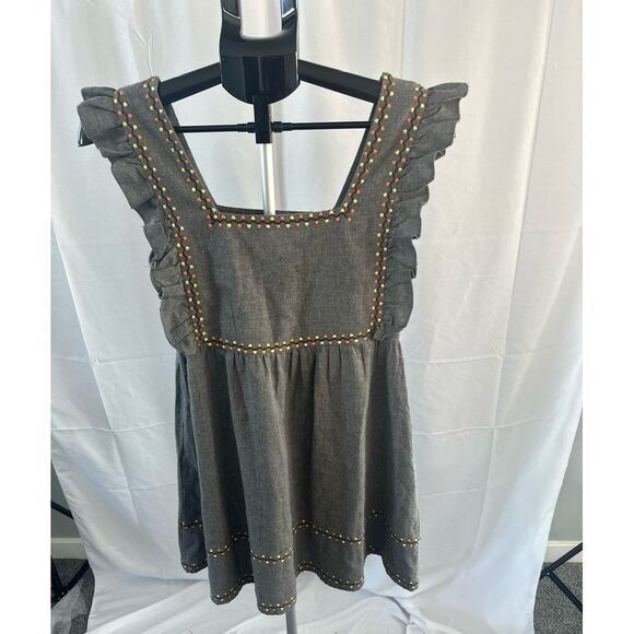 Leandra Medine x Mango Dress Womens Medium Gray E… - image 4