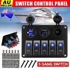 <!--F#f_0-->5 Gang 12V Rocker Switch Panel For Car Boat Marine LED USB Charger ON-OFF Toggle<!--F/-->