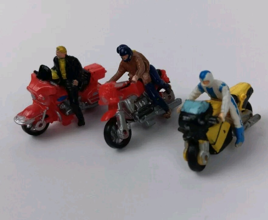 Lot of 3 Vintage Micro Machines Motorcycles Harley Hot Bikes 1989 eBay