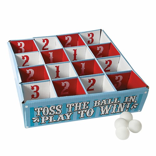 Carnival Table Tennis Ball Toss Game - Party Activities - Toys - 5 Pieces - 第 1/2 張圖片