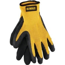 12 -DEWALT Men's Large Gripper Rubber Coated Glove Model: DPG70L