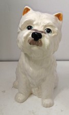 WEST HIGHLAND WHITE TERRIER CERAMIC  BANK MADE IN THIALAND 