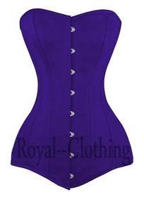 Heavy Duty Double 26 Steel Boned Over Bust Long Line Training Cotton Corset 
