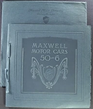 1914-1915 Maxwell 50-6 Touring Motor Car Brochure +Envelope Excellent Original