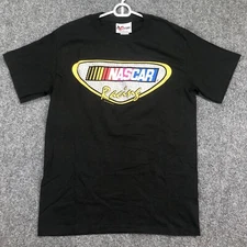 Chase Authentics Vf Knitwear Solid Black NASCAR Racing T-Shirt Size Large L