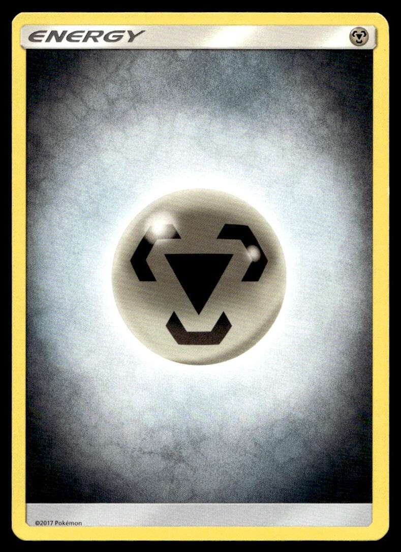 Metal Energy Un Numbered Pokemon Card Sun & Moon Energy Lightly Played N38