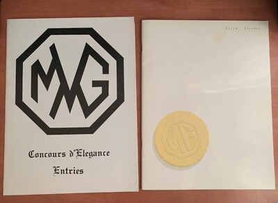 MG Cream Cracker Vol. 1, Number 1 January 1978 & Concours d'Elegance Entries Car