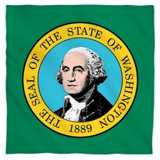 Bandana - The Seal Of The State Of Washington Flag 22x22 inch  mask 