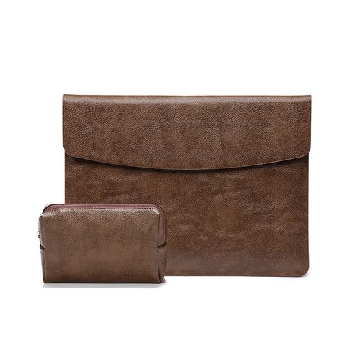Leather Laptop Sleeve Case Carry Bag 13 14 15 16 inch For Macbook Air Pro M4/M3 - Picture 24 of 24
