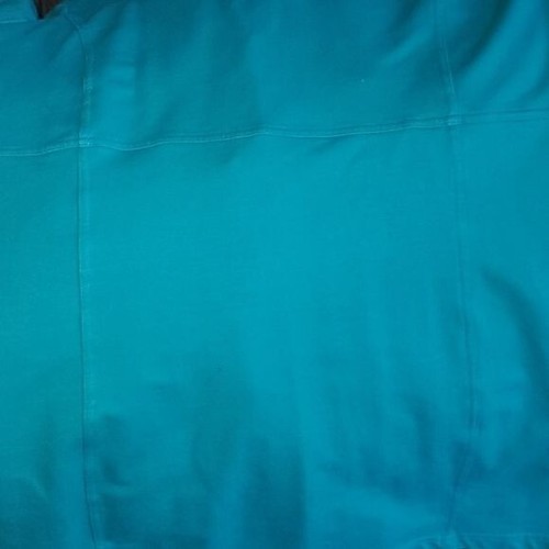 Neon Buddha Aqua Unique Buttons Long Stretch Lagenlook Sz XL Jacket w Pockets - Picture 10 of 14