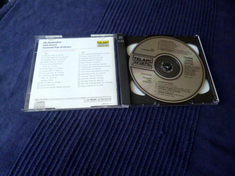 2xCD Erich Kunzel Cincinnati Pops Orchestra EIN STRAUSSFEST 1&2 TELARC 1994 - Bild 3 von 3
