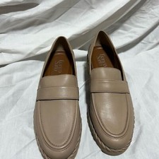 Franco Sarto Tan Leather Loafers