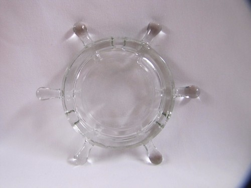Schiffsrad Glas Aschenbecher Glas Schiffsrad Vintage - Bild 4 von 5