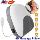 Shiatsu Back Neck and Shoulder Massager with Heat Deep Tissue 3D Kneading Pillow