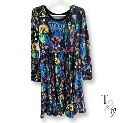 Mysterium NWT Nightmare Before Christmas Jack Sally Halloween Dress Size 7/8