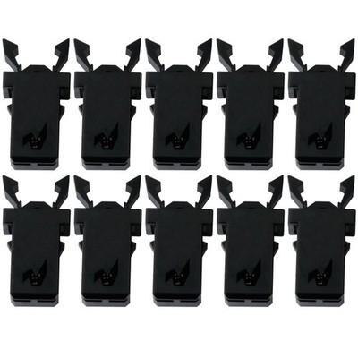 10 PCS Black Trash Can Lock Repair Spring Press Buckle Switch Button