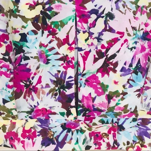 CAbi Eden purple floral faux wrap blouse #5211 women's medium - Picture 6 of 8