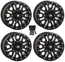 High Lifter HL23 Beadlock 14" Wheels Black Textron Wildcat XX (4)