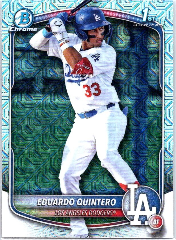 2025 Bowman #BCP-115 Eduardo Quintero Chrome Prospects Mojo Refractor