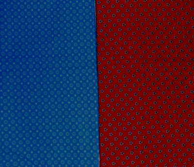 Blue Circle FQ / 1/2 Yard or Red Star 1 Yard Cotton Fabric U Pick Size Color CC4