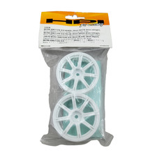 Hpi Work Emotion Xc8 26mm White Wheels 6mm Offset White 3304