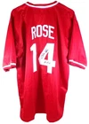 Pete Rose #14 Signed Cincinnati Reds Baseball Jersey Autograph Auto JSA COA
