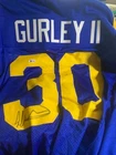 TODD GURLEY II SIGNED  LKOS ANGELES RAMS XL FOOTBALL JERSEY W/ BECKETT CERT.