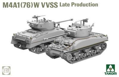 TAKOM 2207 1/35 M4A1 76(W) VVSS Late Production Tank Military
