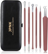 JPNK Blackhead Remover Tool Comedones Extractor Acne Removal Kit for Pink