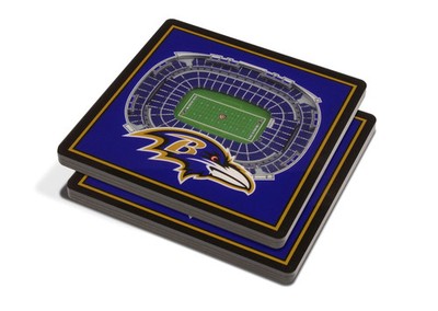 Baltimore Ravens 3D Stadium View NFL Untersetzer-Set (2 Stk.)